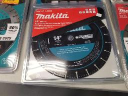 Lame &agrave; m&eacute;taux diamant pour tron&ccedil;onneuse &agrave; meule 14'' mod&egrave;le A96229- MAKITA