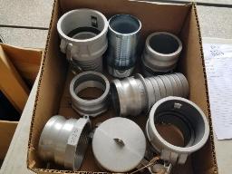 Adaptateurs aluminium pompes 1x C300, 2 x A300, 1 x F300, 1 x E300, 1 B300, 1 x DC300, 1 x mamelon 3"