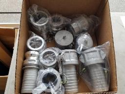 Adaptateurs aluminium 2 x C200, 1 x E200, 1 x F200, 3 x A200, 2 x D200, 1 x DC200 couvert oreilles, 1 x DP 200 couvert
