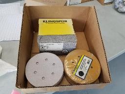 Papier sabl&eacute; 6" velcro 46- Klingspor GR36, 49-Fandeli GR220, 50-Abmast GR80