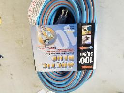 Extension &eacute;lectrique 100' &agrave; &eacute;preuve intemp&eacute;ries 12/3 AWG 15AMP Marque Prime