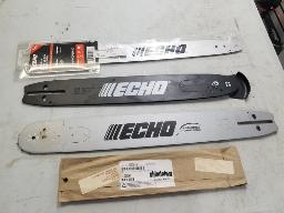 4 Lames &agrave; scie &agrave; chaine vari&eacute; 1 x 10" + 1 x 16" + 2 x 18"  Marque Echo + Shindaiwa