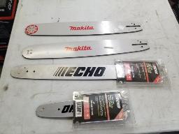 4 Lames &agrave; scie &agrave; chaine vari&eacute; 1 x 10" + 3 x 18"   Marque Echo et Makita