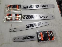 4 Lames &agrave; scie &agrave; chaine vari&eacute; 1 x 12" + 1 x 14"  + 1 x 18" + 1 x 20"  Marque Echo