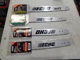 4 Lames &agrave; scie &agrave; chaine vari&eacute; 2 x 16" + 1 x 18"  + 1 x 20" Marque Echo