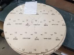 Papiers sabl&eacute;s 7" ronds : 12 GR 16