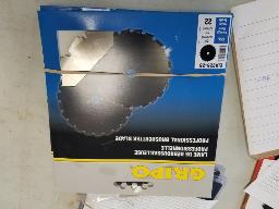 5 Lames d&eacute;broussailleuses  9" x 22 dents coeur 1" #EIA-225.25