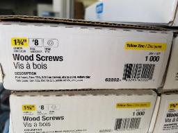 11000 vis &agrave; bois 1"3/4 #8 Zinc jaune