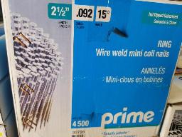 9000 mini clous bobine 2"1/2 x .092 15&deg;