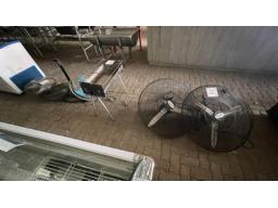 5 x Fans & small used bbq