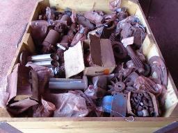 Crate with various Mechanical Parts & Components