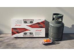 1 x 2 Plate Gas Stove with 9kg Cylinder (Includes Gas Hose & Connectors (New)