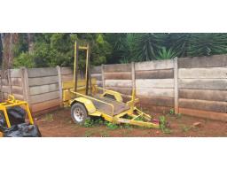 Heavy Duty Walk Behind Roller Trailer