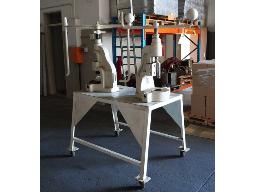 Fly press machine on stand with casters