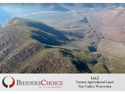 Lot 5: Vacant Agricultural Land In Nuy Valley, Worcester (&plusmn; 994,928ha)