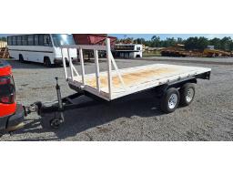Heavy Duty Double Axle Flat deck Trailer 
