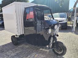 Tricycle food cart Piago advertising truck