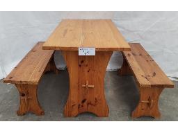 Wooden canteen bench