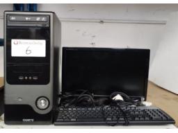 Computer box, screen, keyboard and mouse
