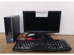 Computer box, screen, keyboard and mouse