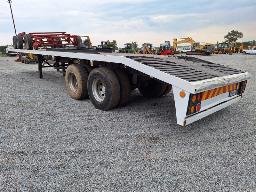 Double Axle Beavertail Flat Deck Trailer 