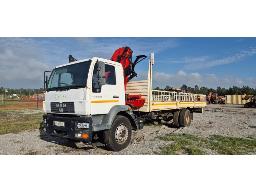2007 MAN LE 18.220 Drop side Crane Truck with PK 12500 6 Ton Crane (Runner) 