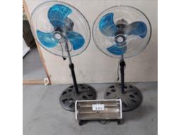 2x Condor floor fans & fans with heater