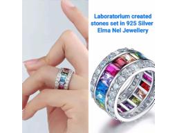 Ladies Jewellery Lab created stones set in 925 silver by Elma Nel Jewellery