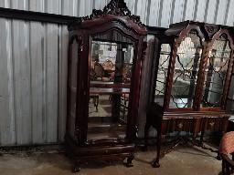 Vintage Carved China Cabinet (STC)