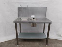 Stainless steel breading table