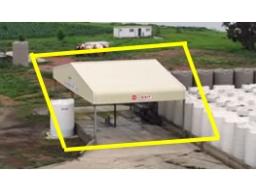 Liquid Filling Station Structure: Structure and Roof Only