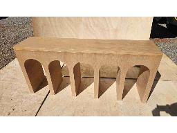 Wall sided wooden table