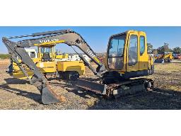 Volvo EC 55B Excavator with Braker & Bucket (Working)