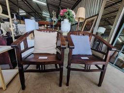 2 x Solid Wooden Chairs (STC)