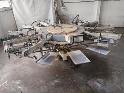Hawk 10 ten colour 12 station screen printer 