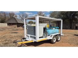 Atlas Copco 22GA Mobile Compressor on Double Axle Trailer (Working)