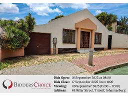 Insolvent Estate: 3-Bedroom House Triomf Johannesburg 