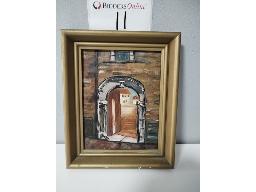 Small oil painting (blue) &ndash; A.G