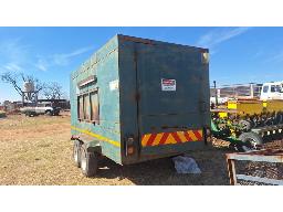 Green Home &ndash; Built Double axle Container/Box Body Trailer. ( No Papers )(No VAT)