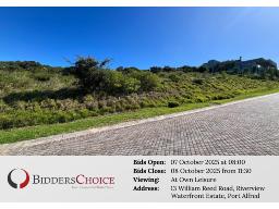 Online Auction: &plusmn; 780m&sup2; Vacant Stand Port Alfred 