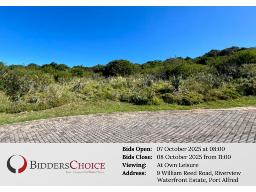Online Auction: &plusmn; 834m&sup2; Vacant Stand Port Alfred 