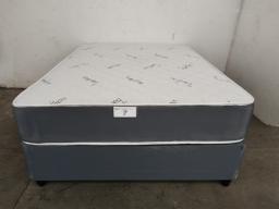 Double bed base and mattress