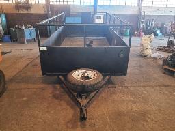 Black own built trailer