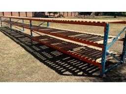 3 Bay Industrial Shelving with Wood Support 