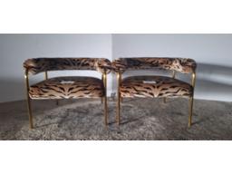 2x Decorative Animal Print Chairs (No VAT) 