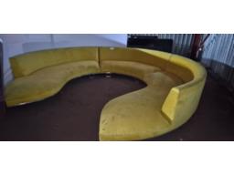 3 Piece Round Yellow Lounge Set (No VAT) 
