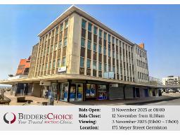 Online Auction: Trustee Instruction: Commercial Building – Germiston CBD (United House) 
