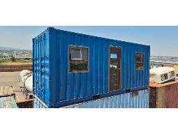 6m Office Container with 4 Aluminum Windows and 1 Door 