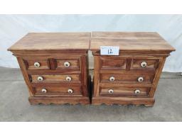 2x Bedside pedestals