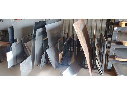 Steel Rack With Steel Sheets And Offcuts